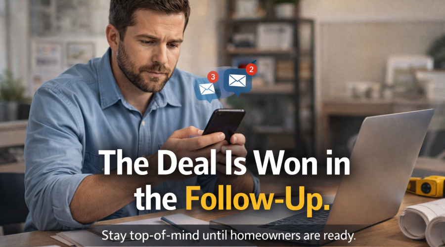 the deal is won in the follow up