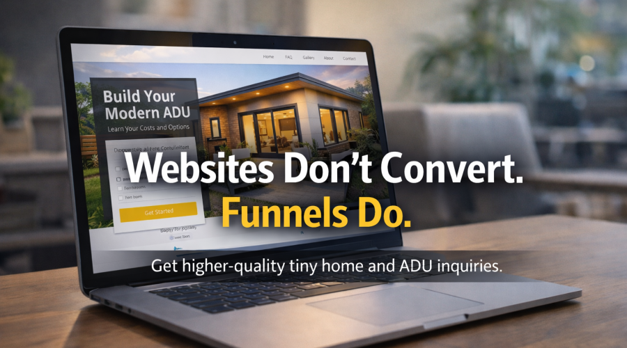 why adu builder website do not convert